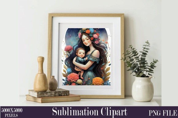 Happy Mother's Day Watercolor Clipart 28 Illustrations