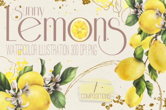 Lemons Sunny Watercolor Clipart: An Embroidery Review
