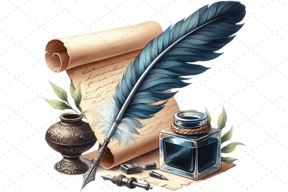 QuillCraft Watercolor Writer's Muse: A Stitch Test