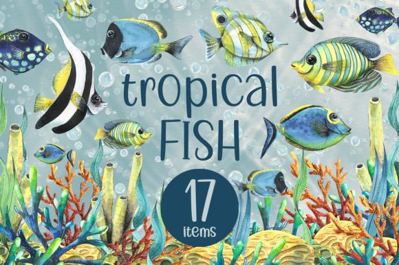 Tropical Fish Watercolor Clipart: Illustrations Review