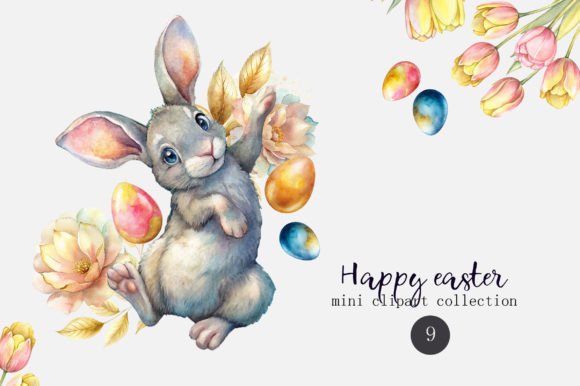 Watercolor Clipart Happy Easter Illustrations Review
