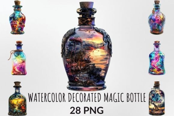 Watercolor Decorated Magic Bottle Bundle Review
