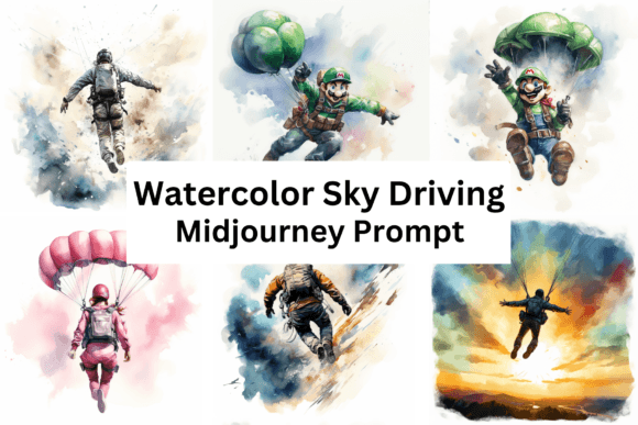 Watercolor Sky Diving: An Embroidery Design Review