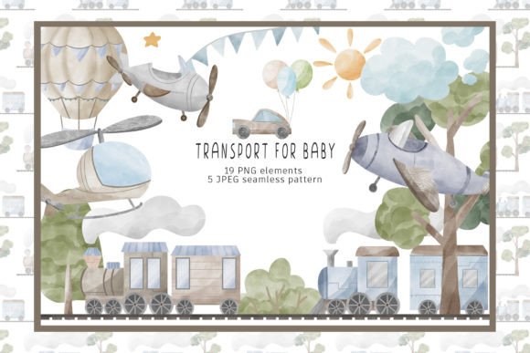 Watercolor Transport for Baby Clipart: An Embroidery Review